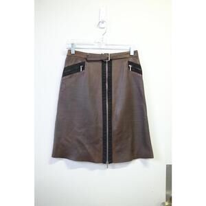 00's Prandina Leather Skirt